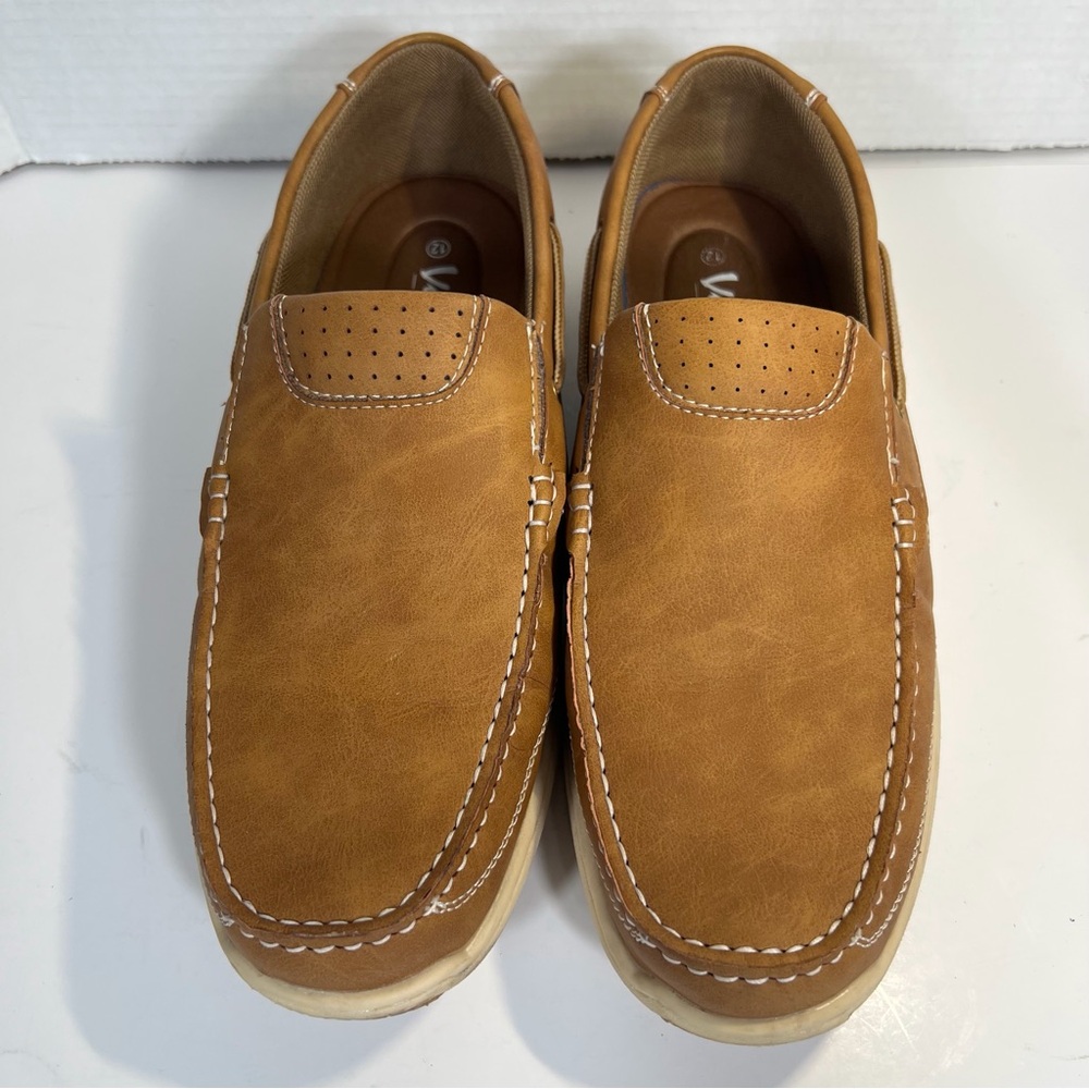 Vostey Tan Slip On Boat Shoes Comfort Loafers Men’s 12
